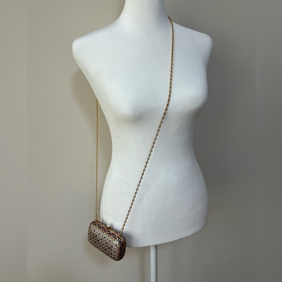 Jeweled Micro Cross Body/Clutch. NWOT - Picture 2 of 7